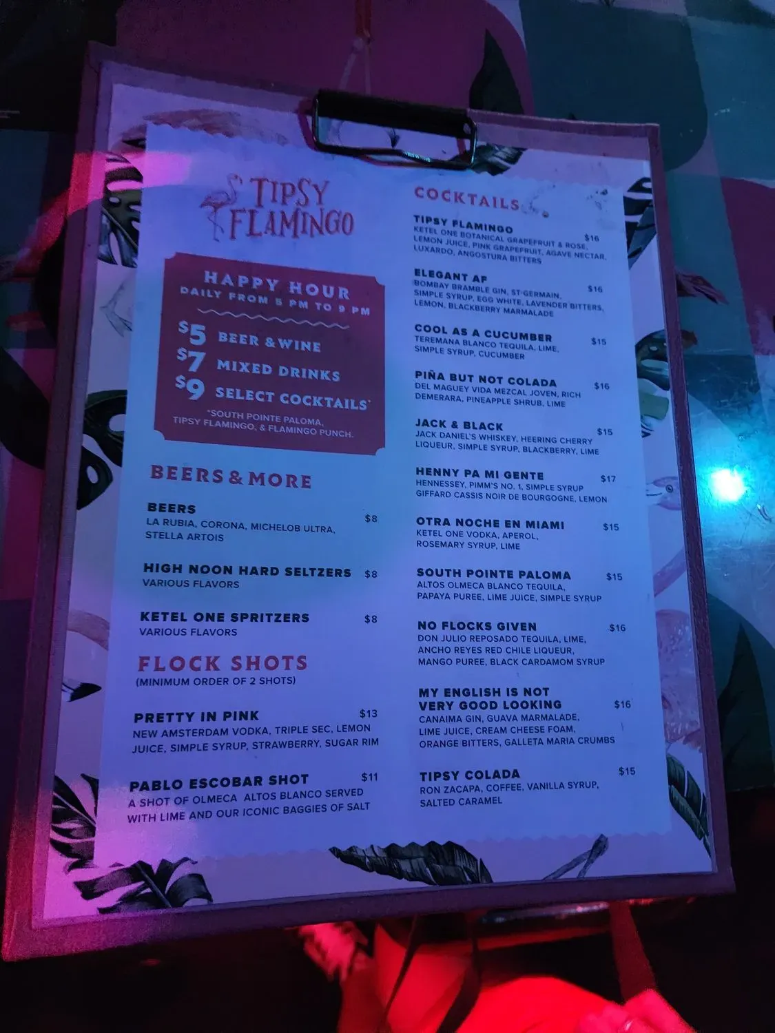 Menu 5