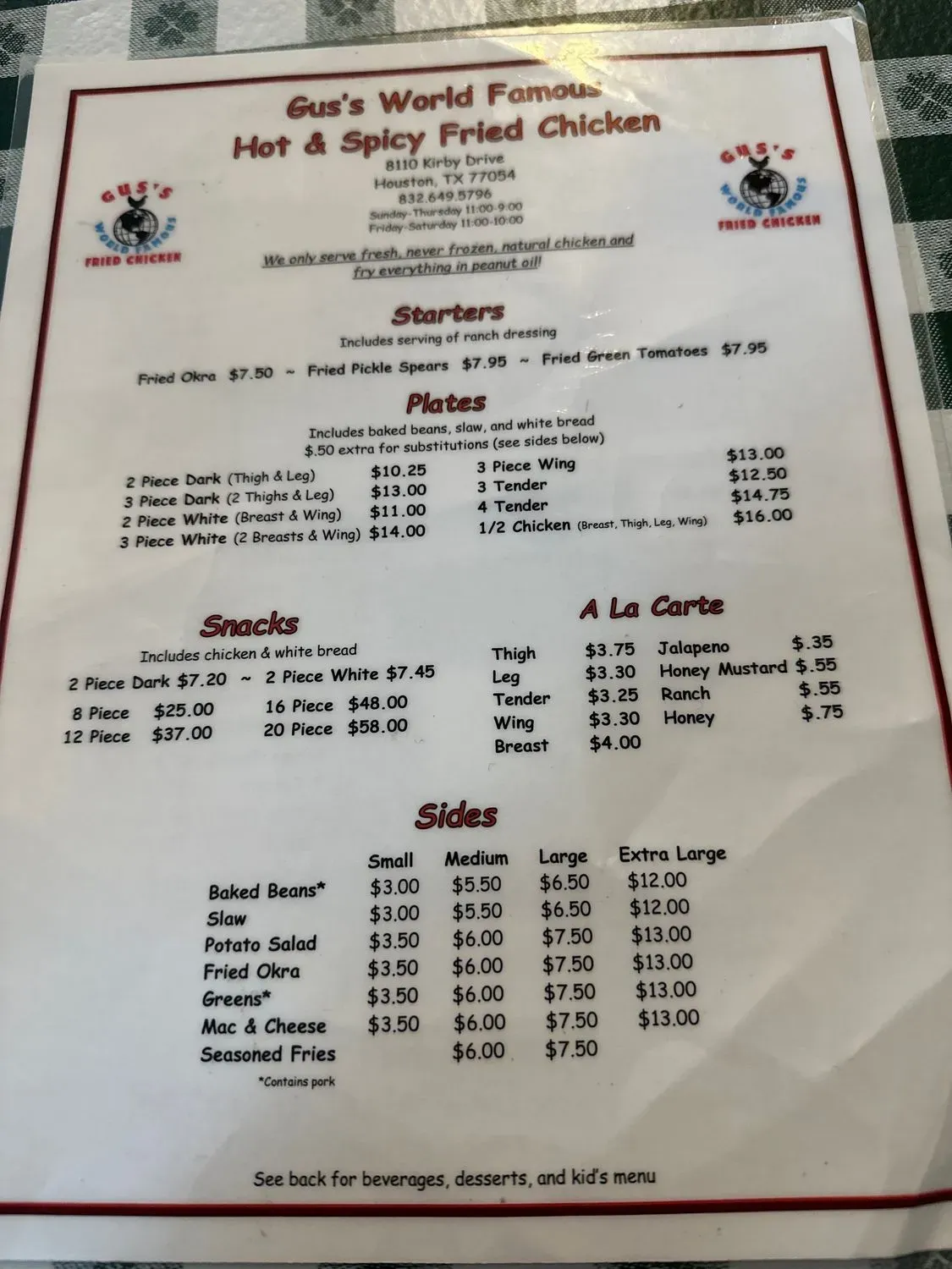 Menu 4