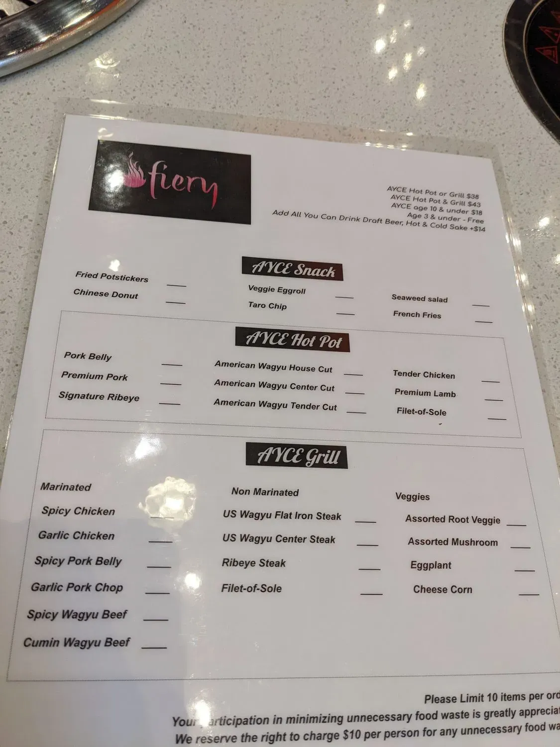 Menu 1