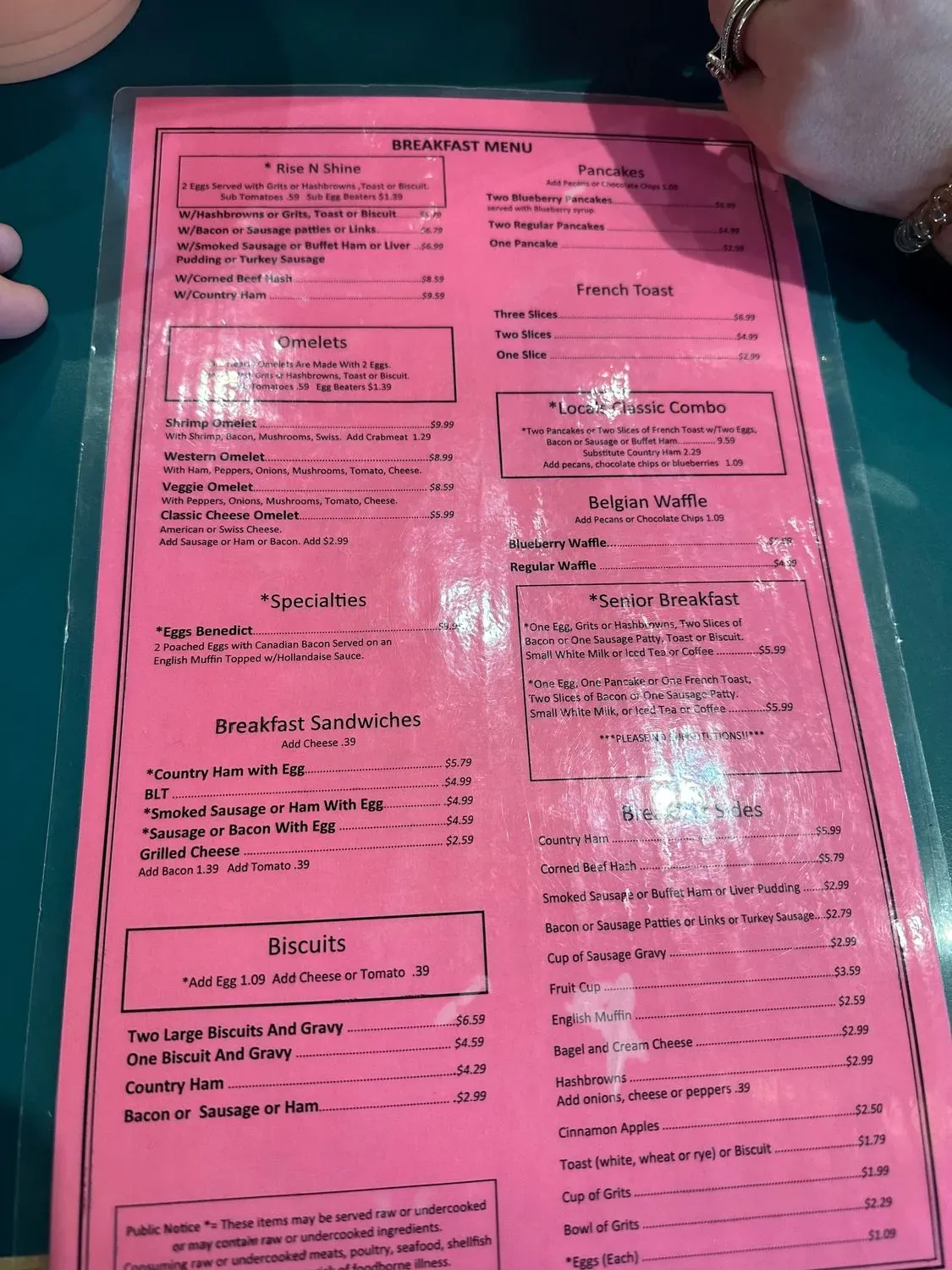 Menu 5