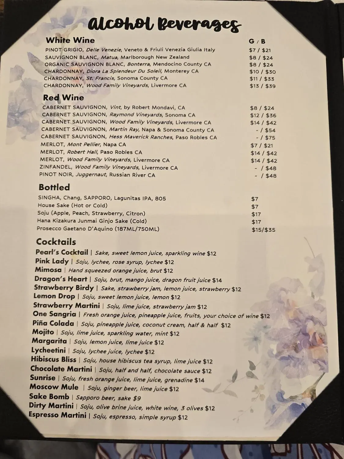 Menu 5