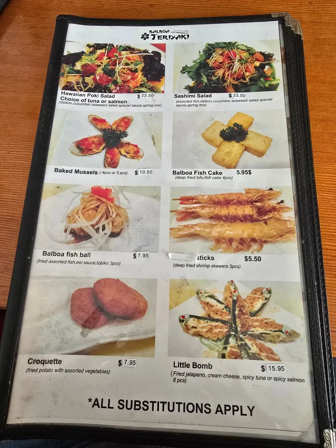 Menu 5