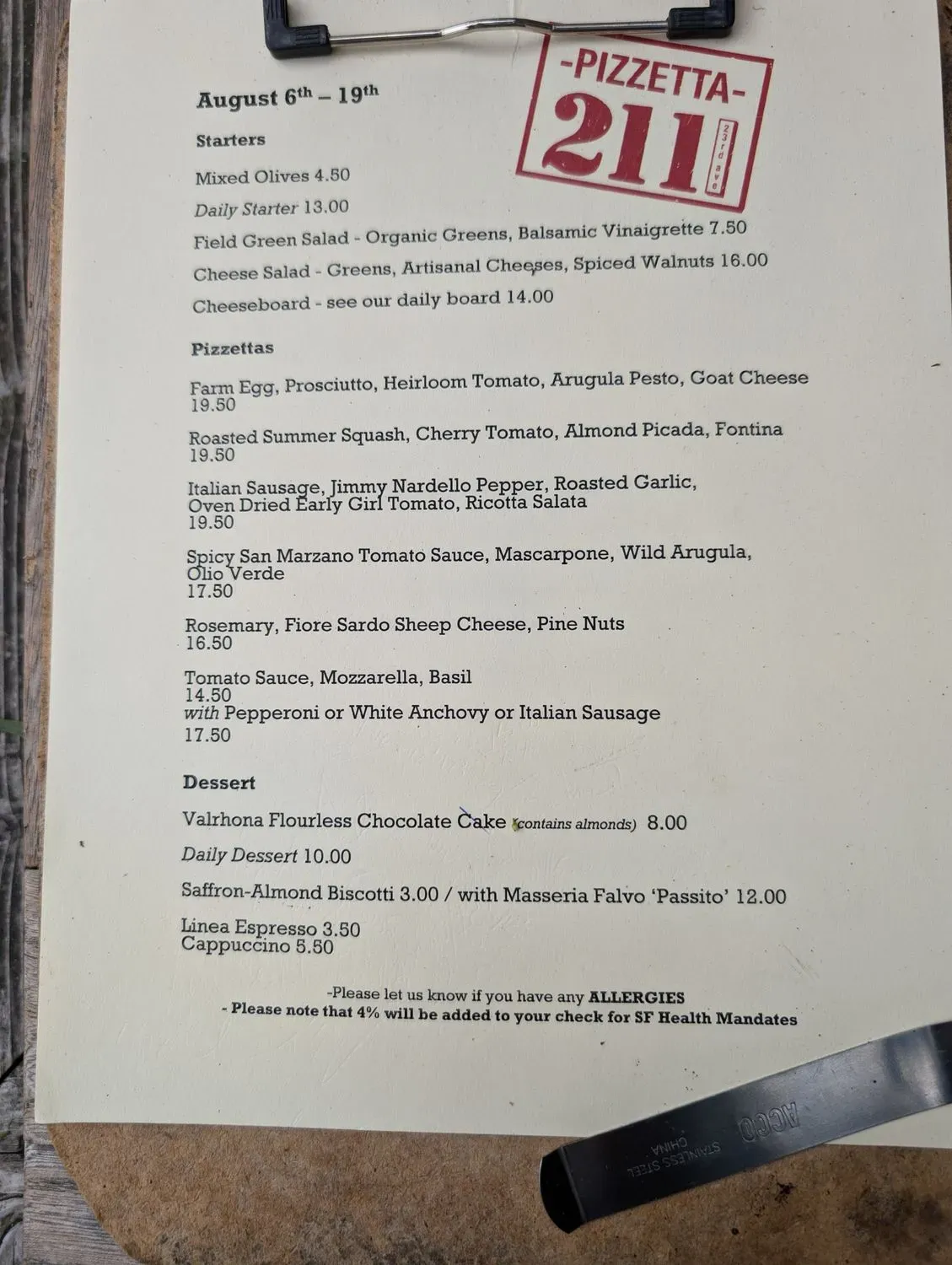 Menu 6