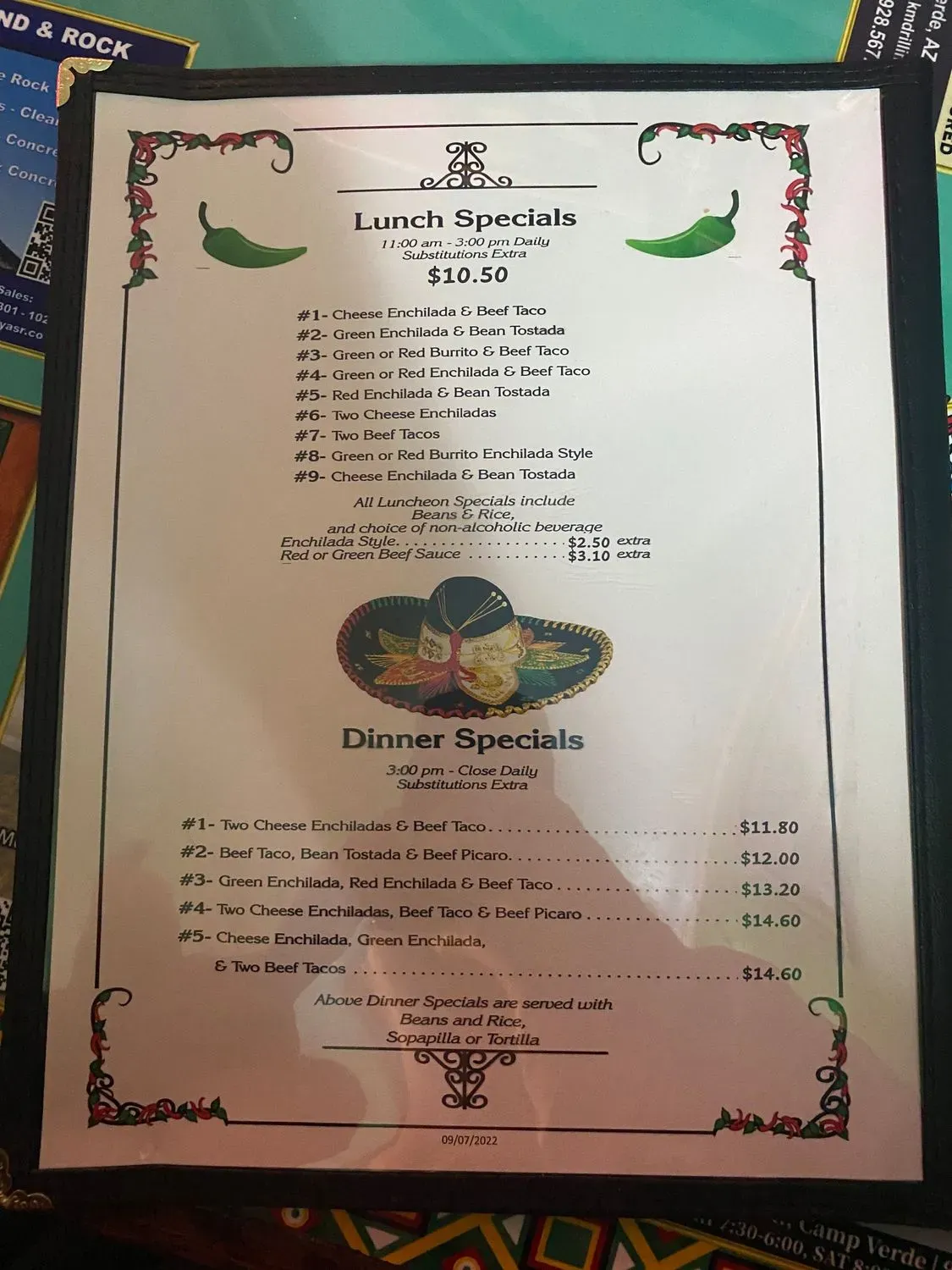 Menu 6