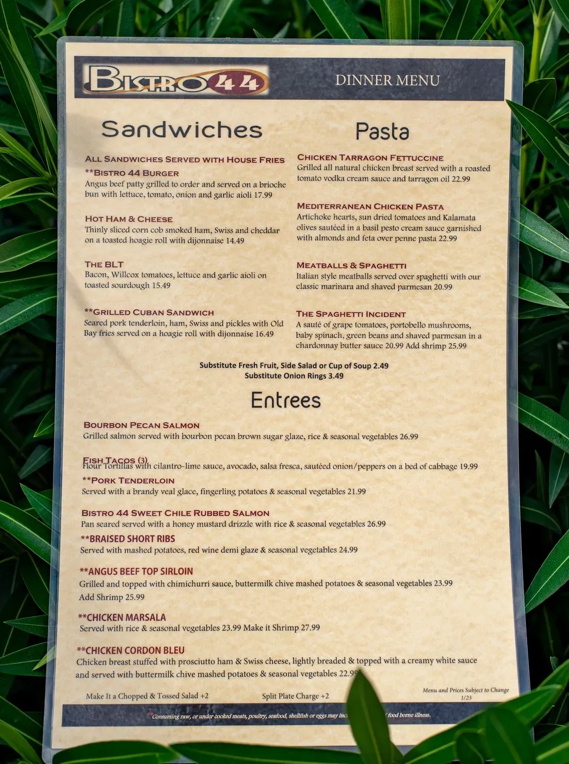 Menu 2