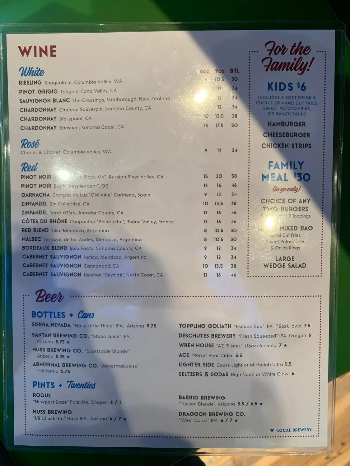 Menu 6