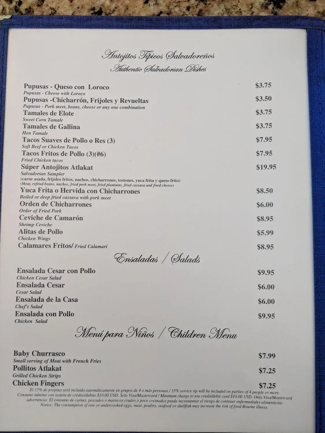 Menu 4