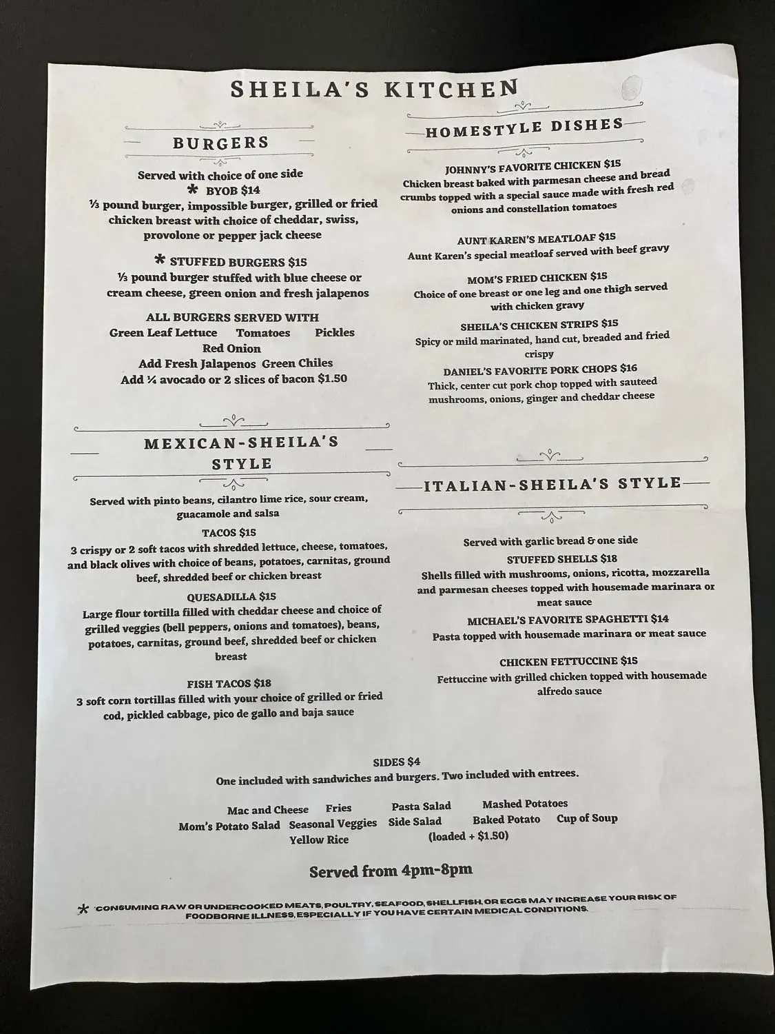 Menu 1