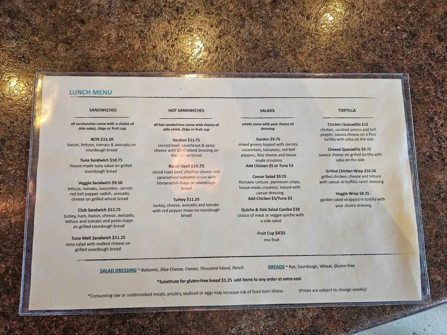 Menu 5