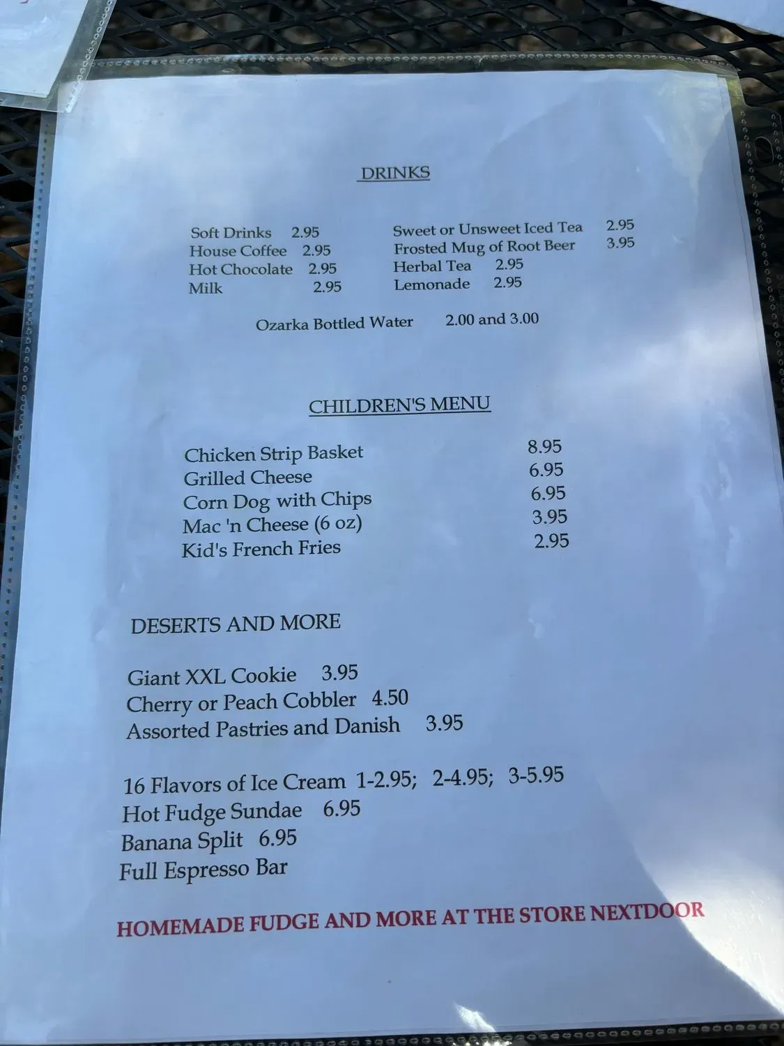 Menu 2