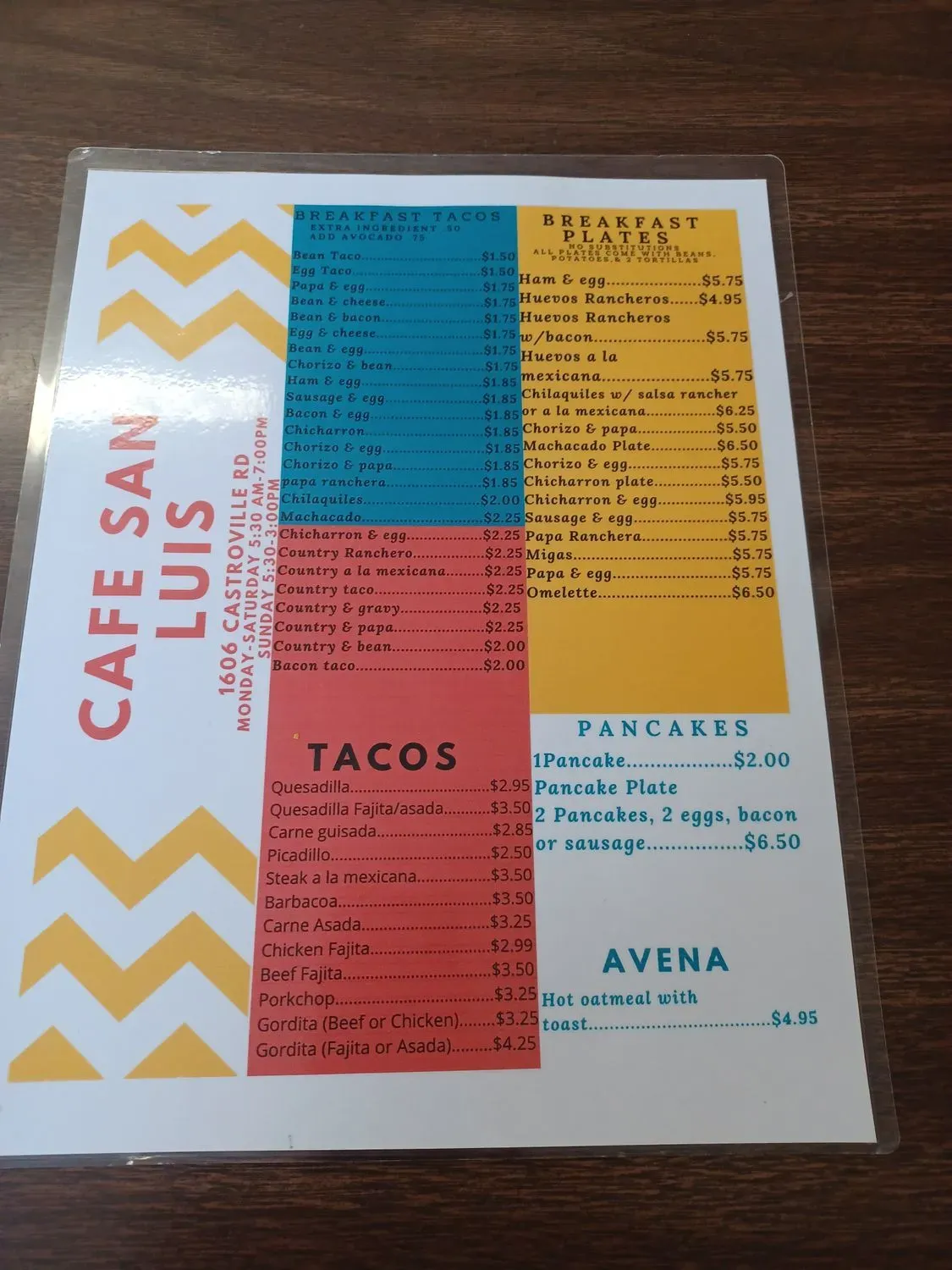 Menu 3