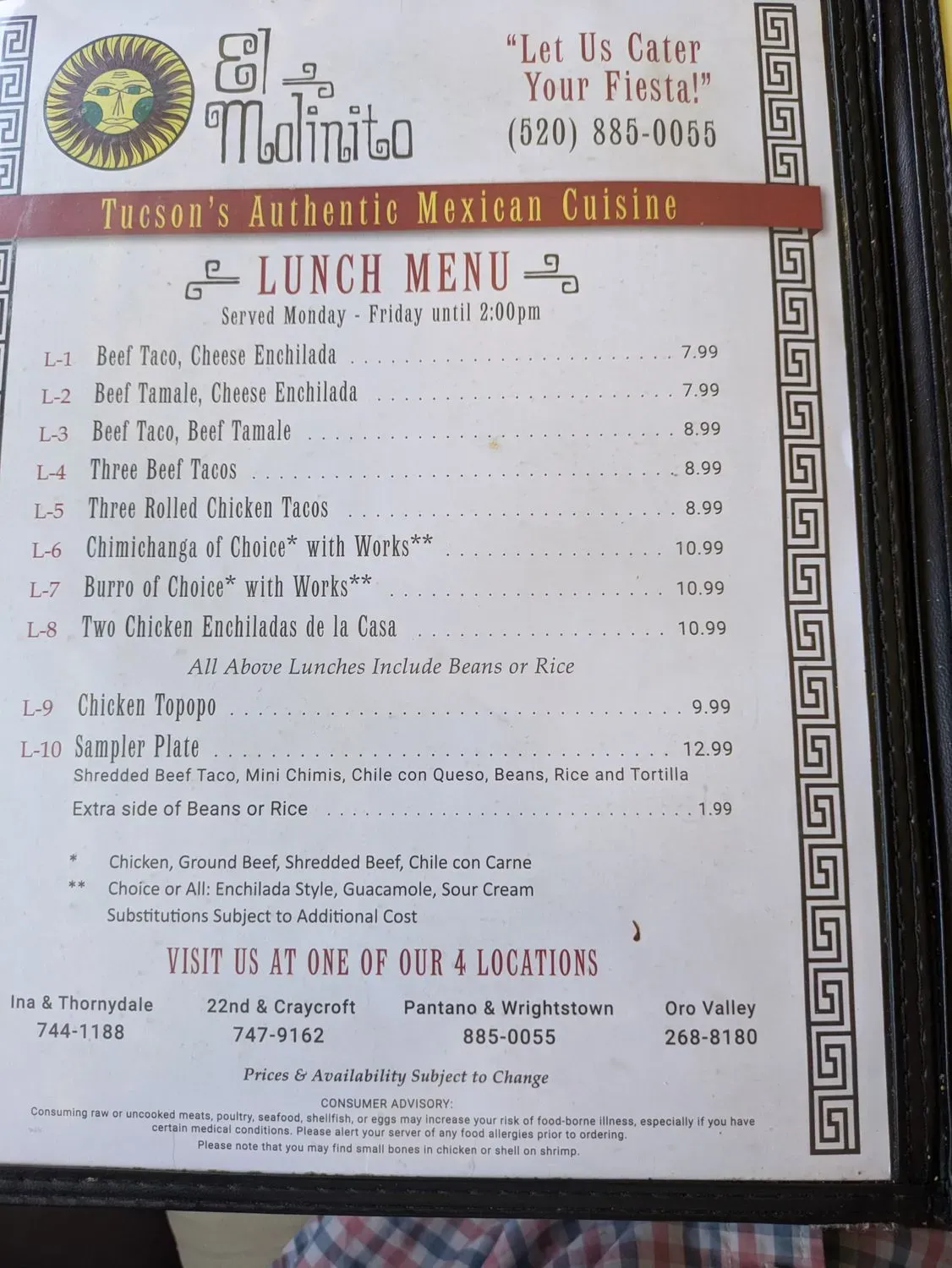 Menu 1