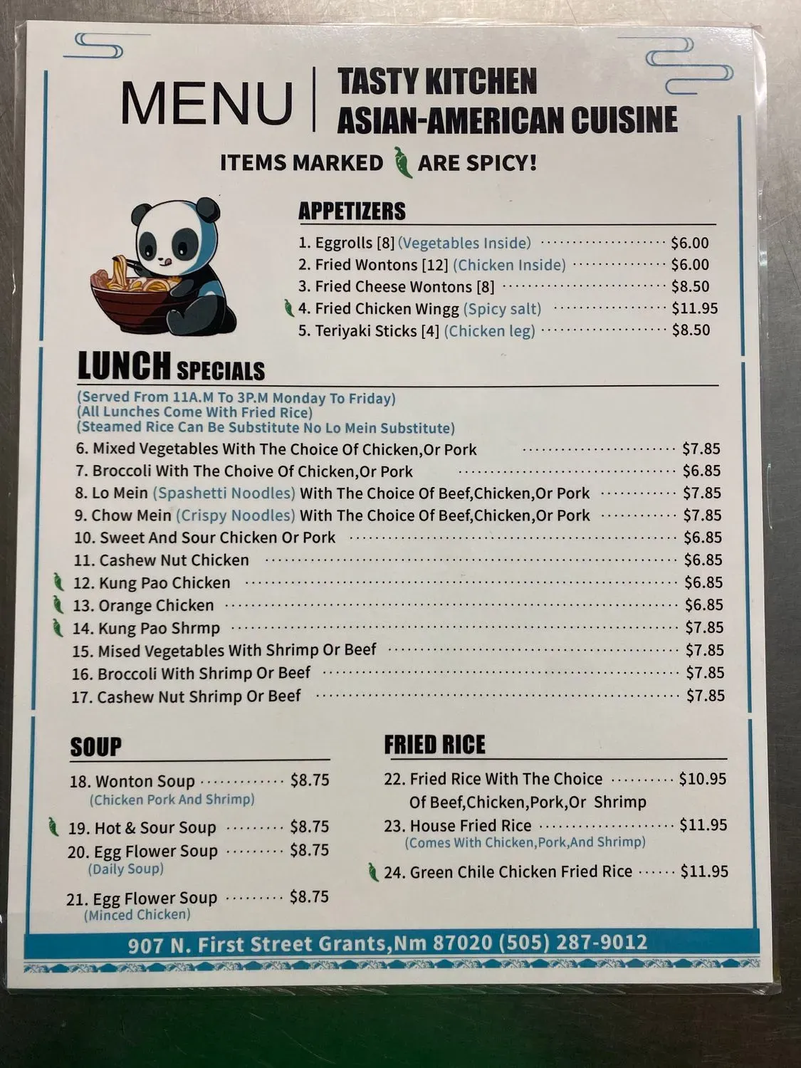 Menu 2