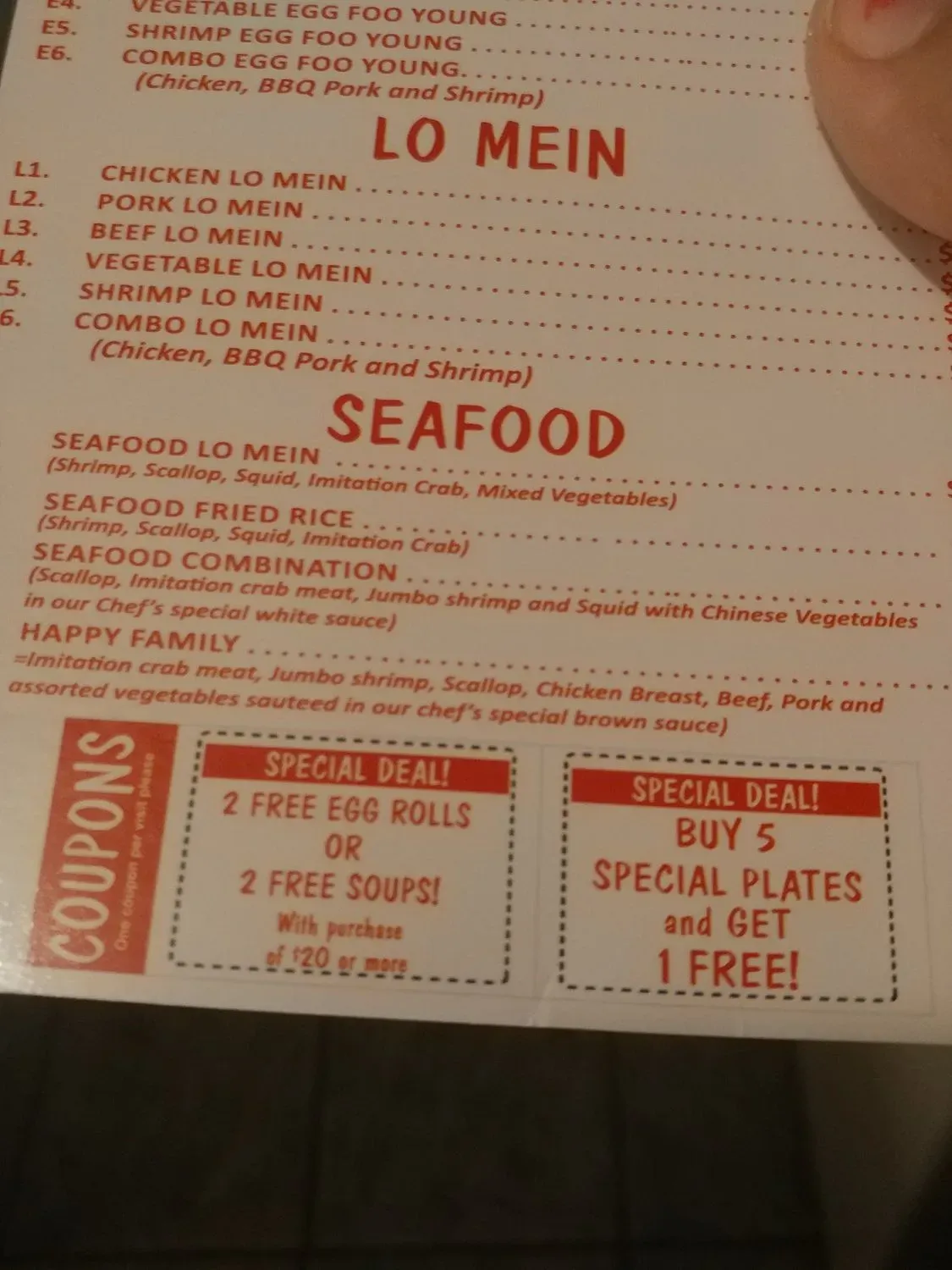 Menu 5