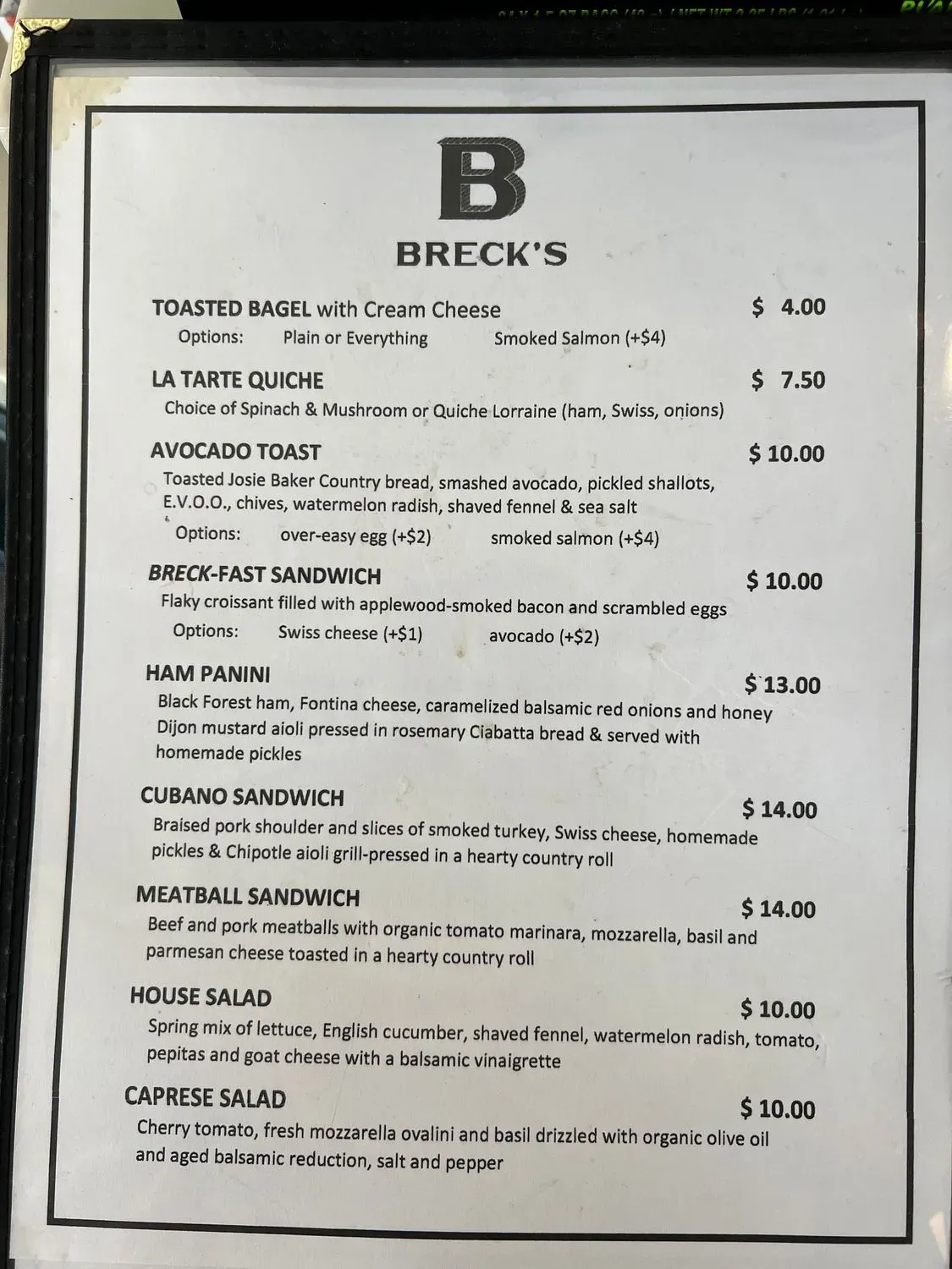 Menu 2