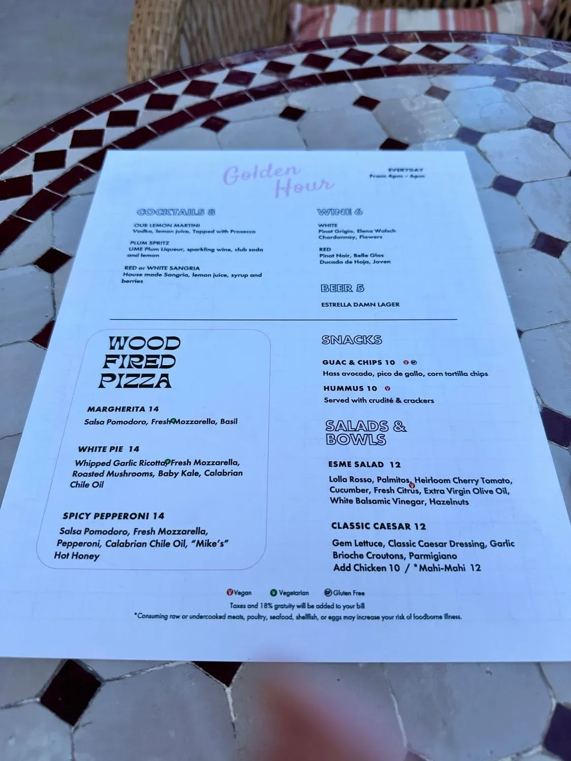 Menu 6