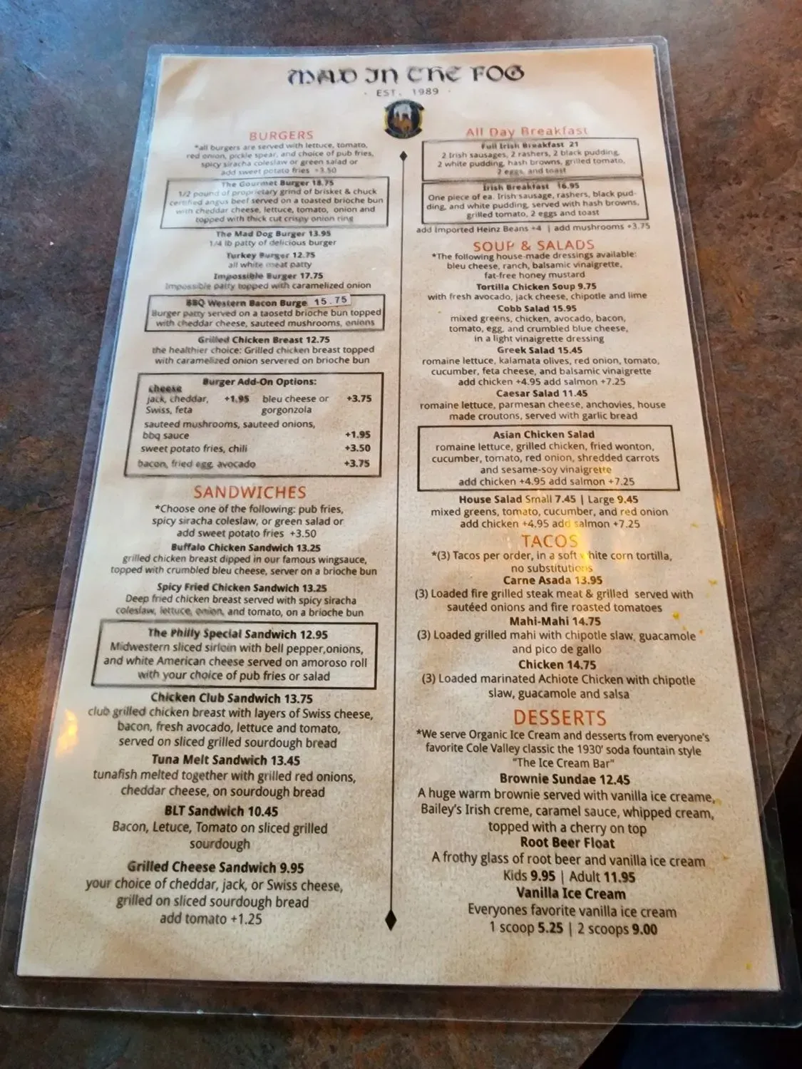 Menu 4