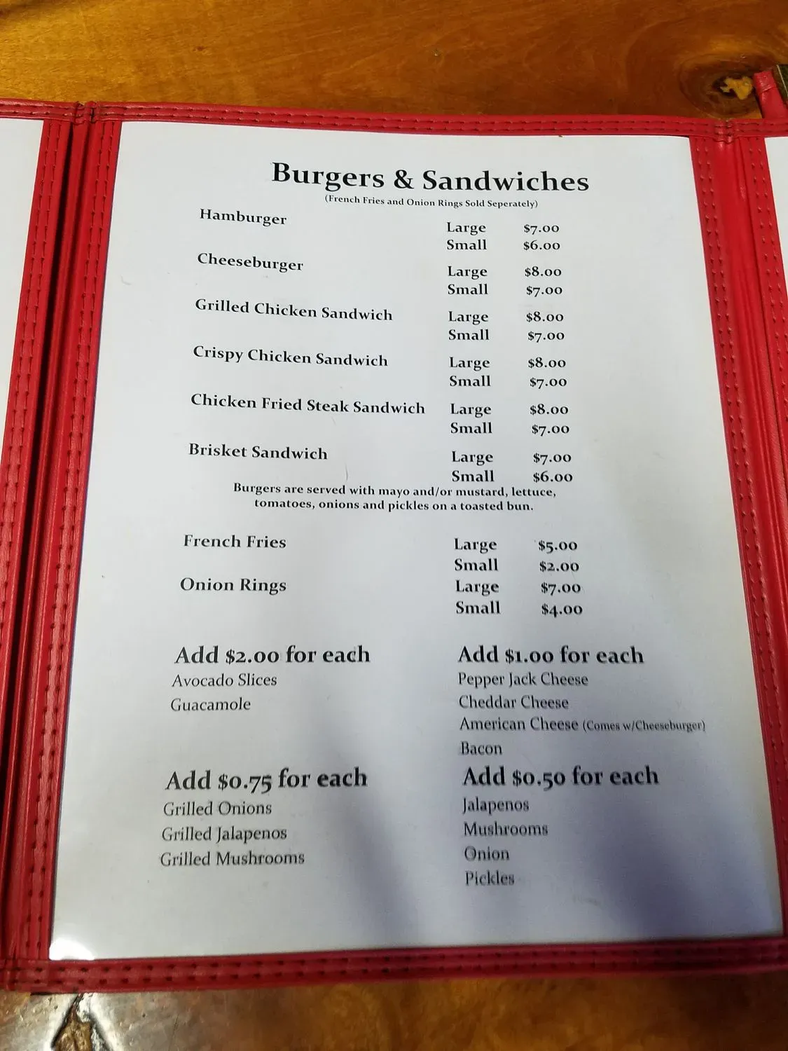 Max's Cafe Menu - Updated November 2025