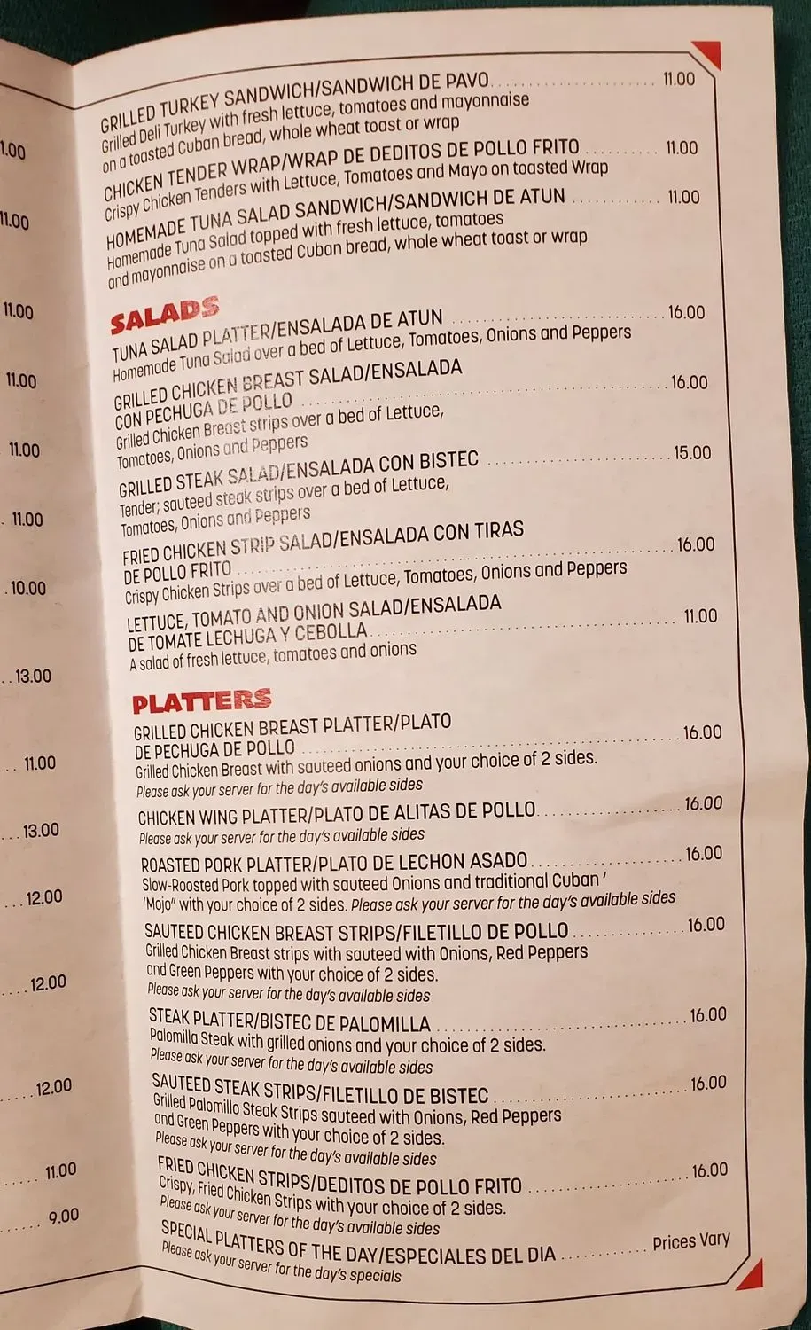 Menu 4