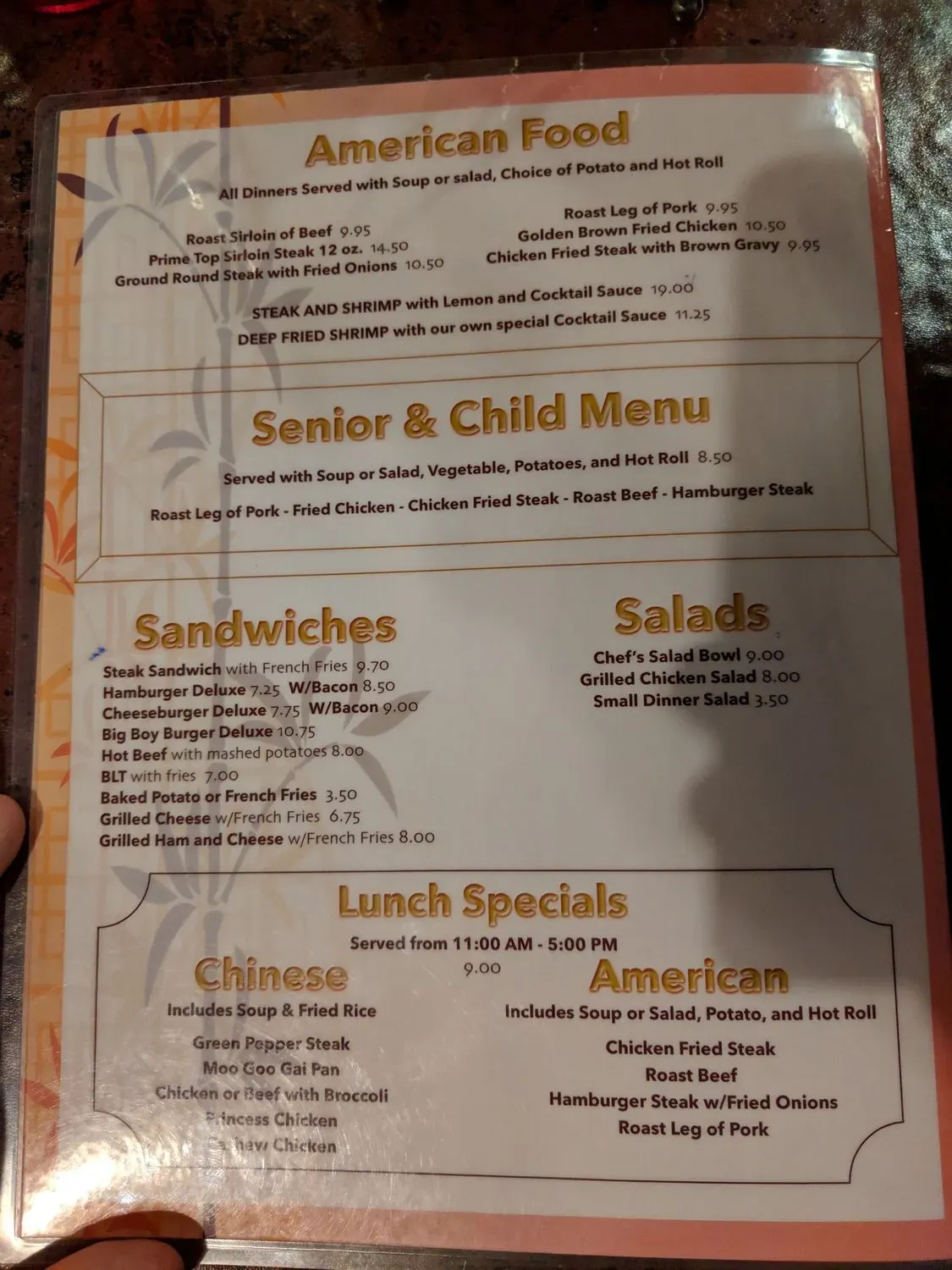 Menu 5