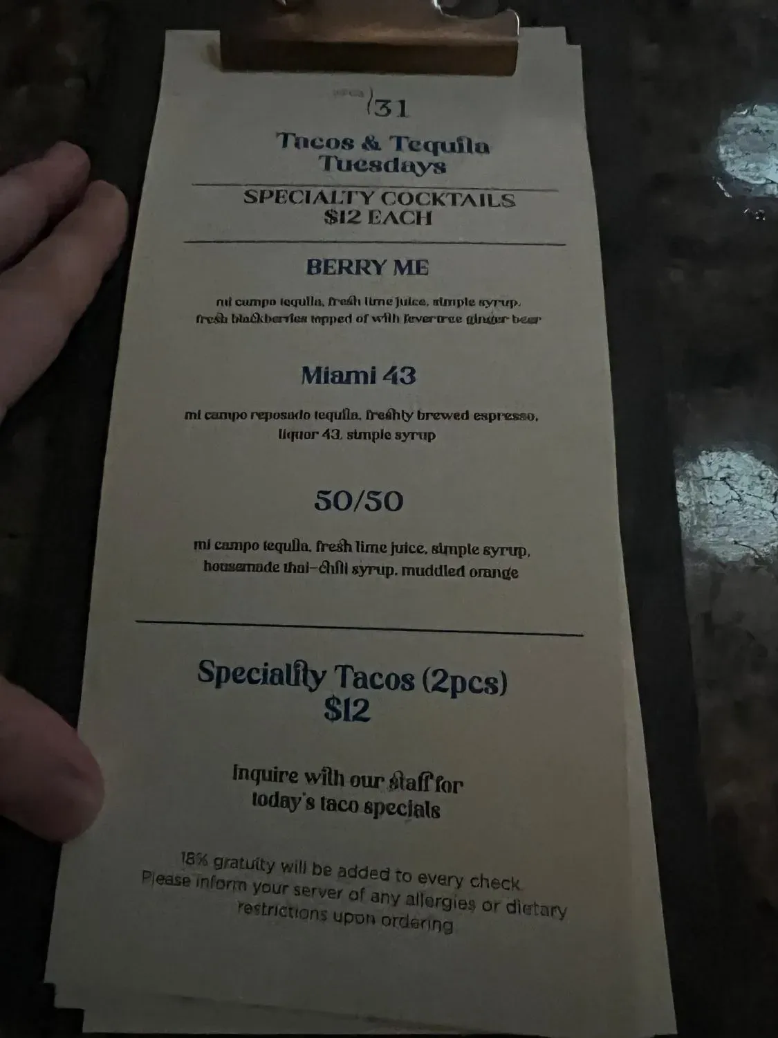 Menu 5