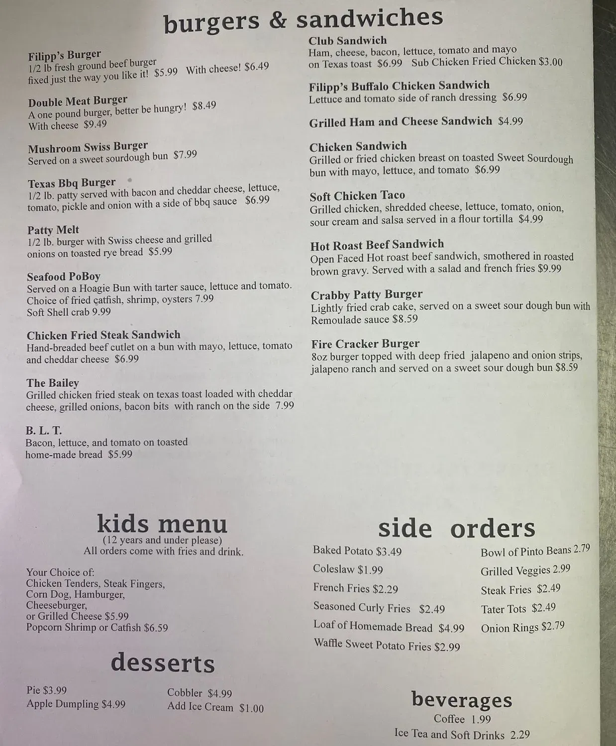 Menu 2