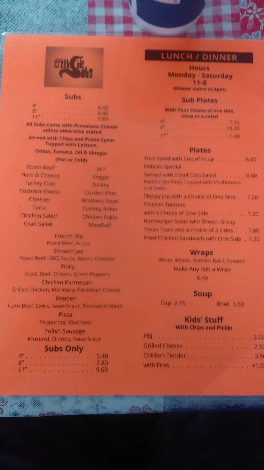 Menu 4