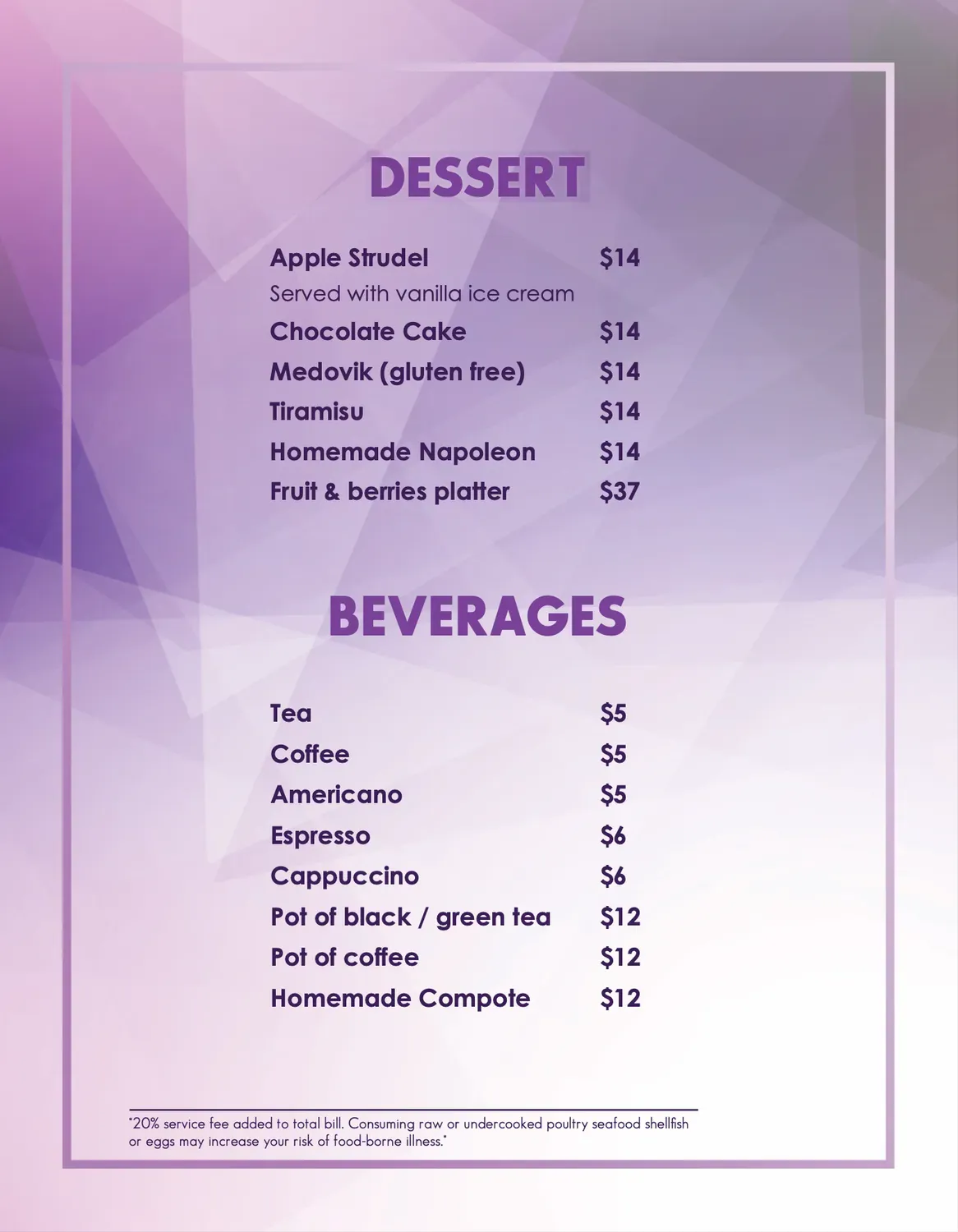 Menu 4