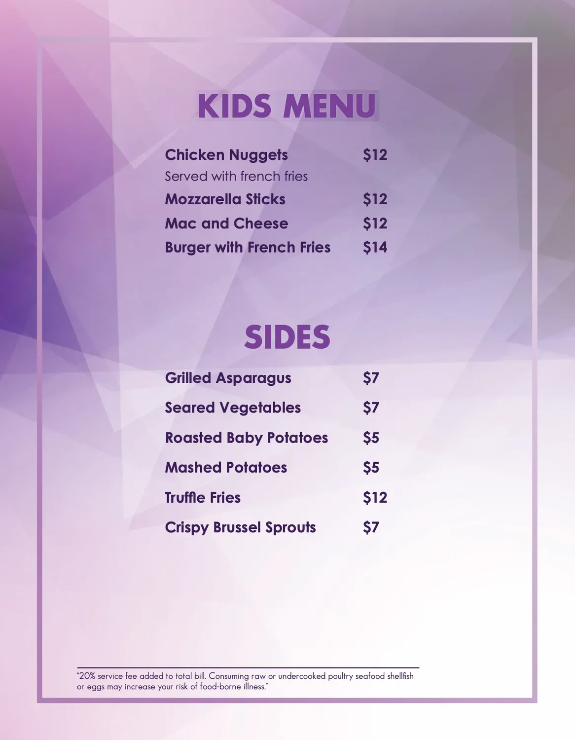 Menu 5