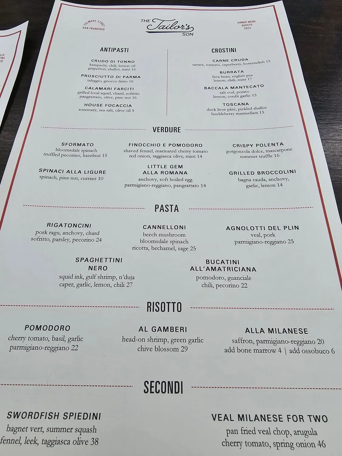 Menu 2