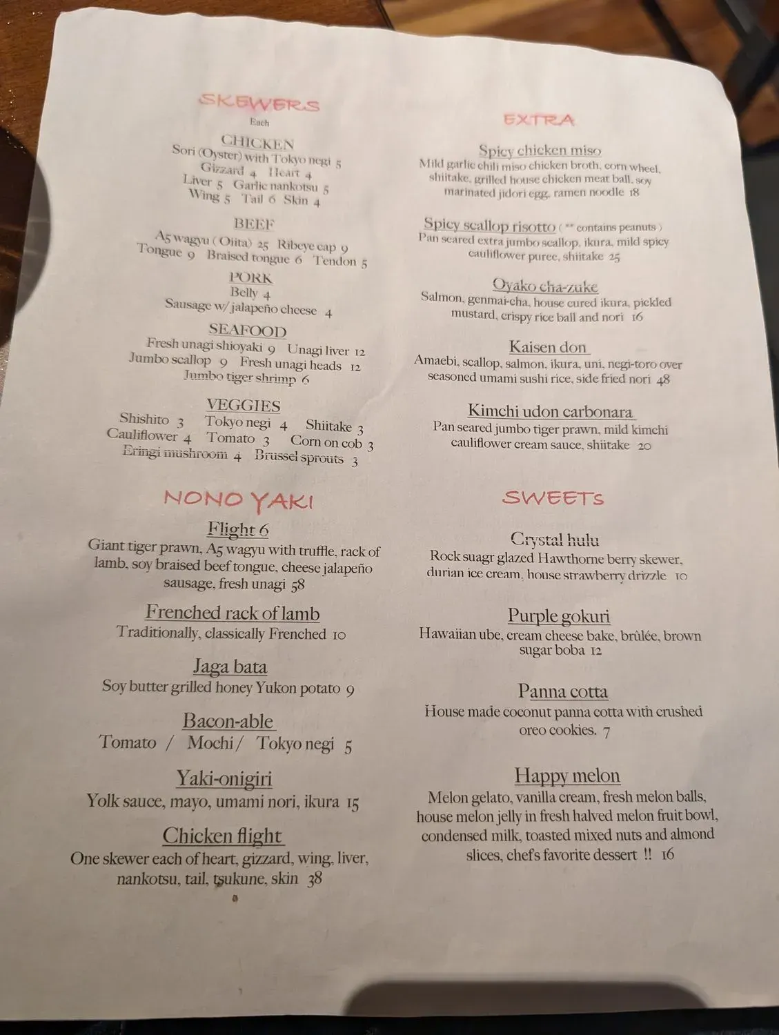 Menu 6