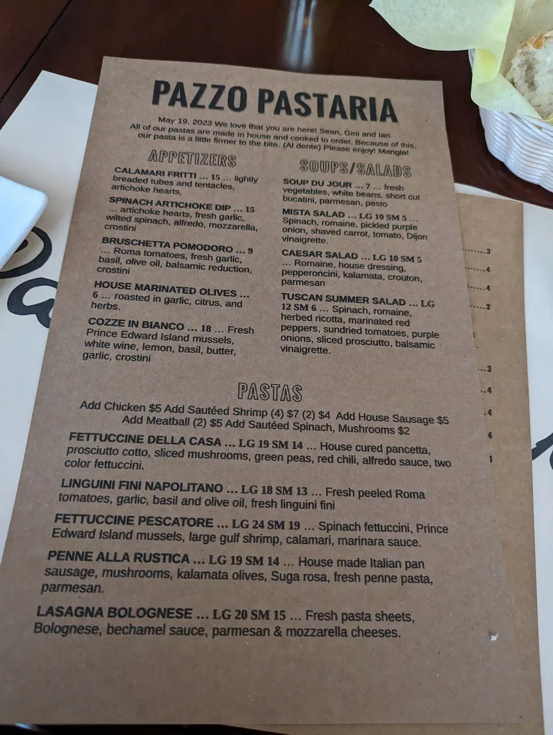 Menu 4