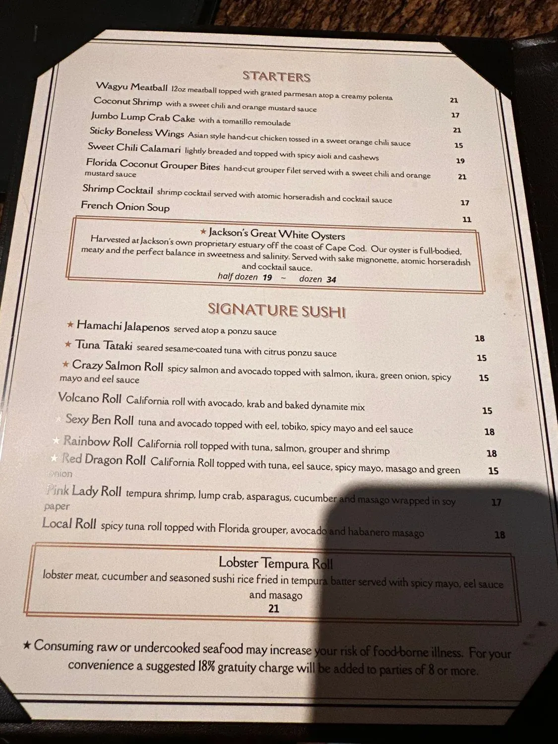 Menu 2