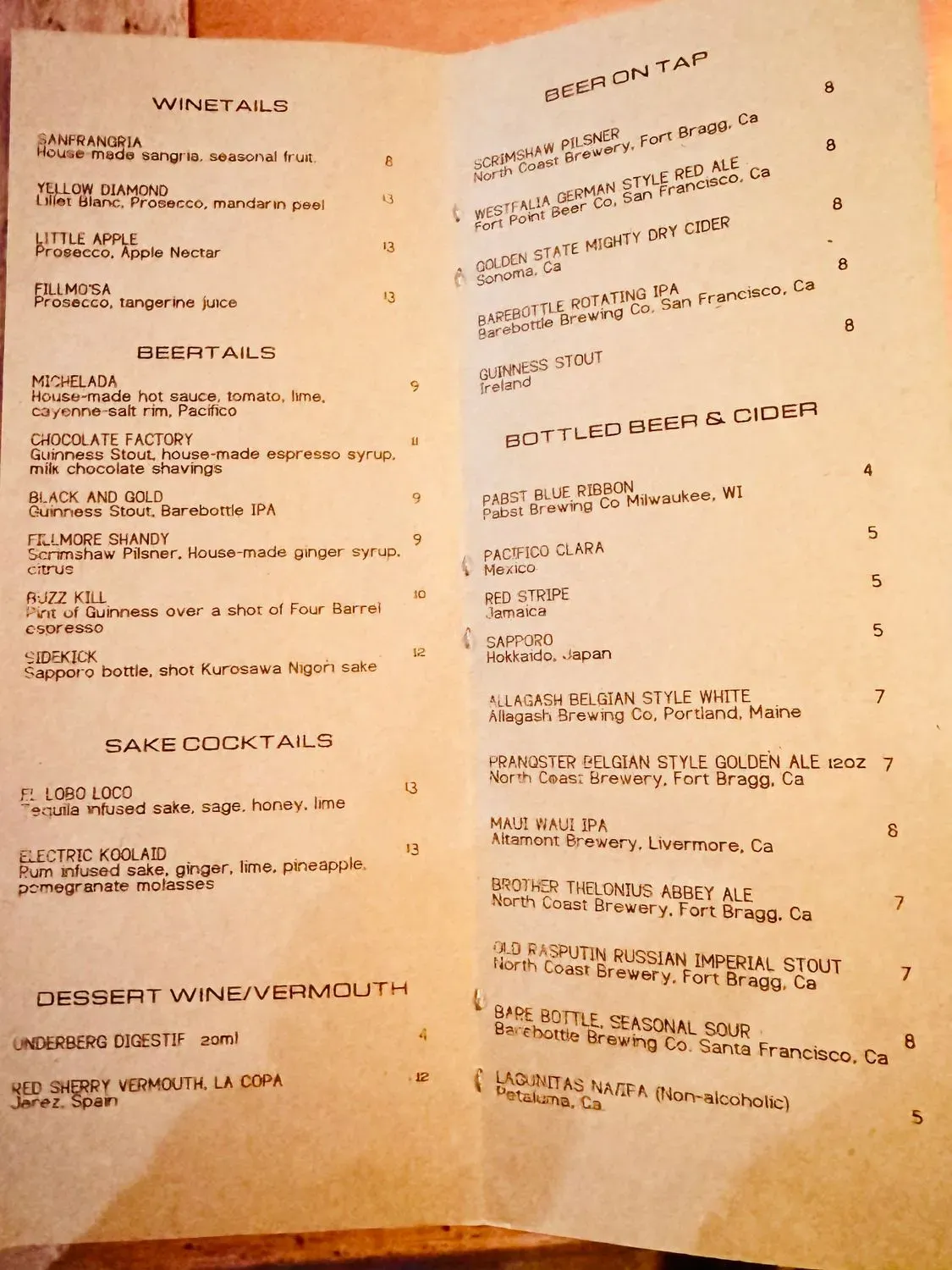 Menu 2