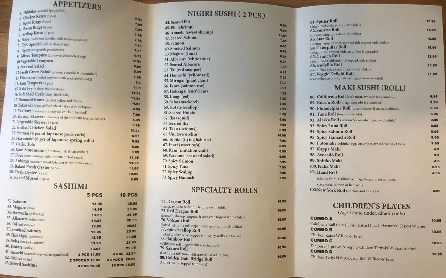 Menu 2