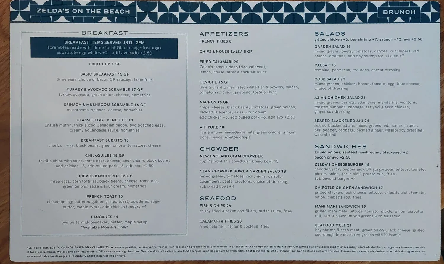 Menu 2