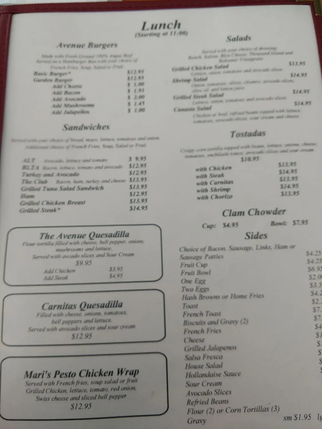 Menu 5