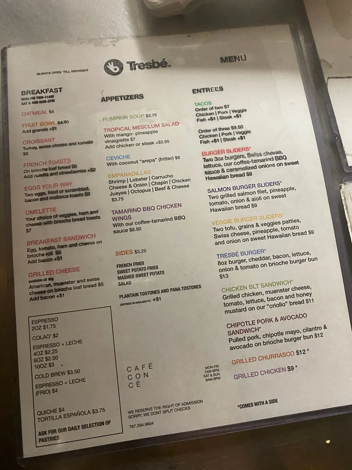 Menu 5