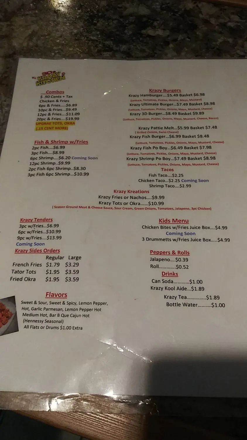 Menu 6