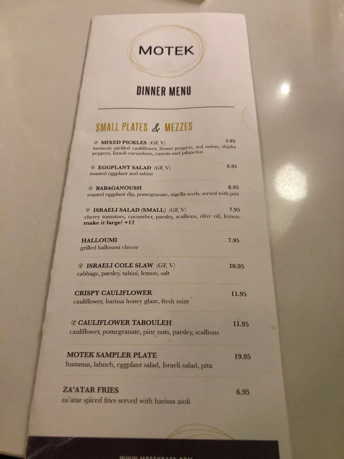 Menu 5