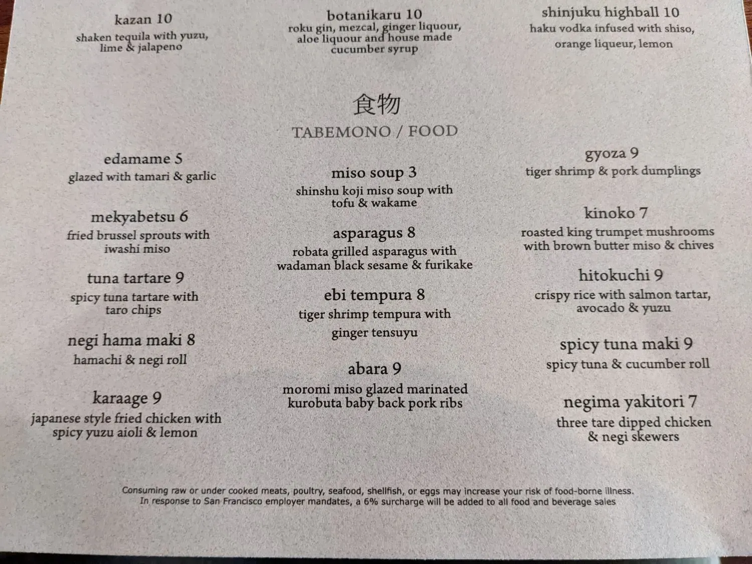 Menu 2