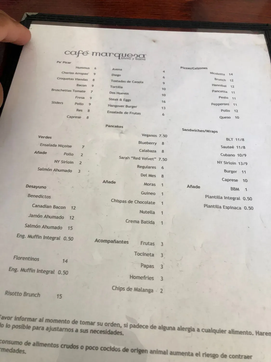 Menu 6