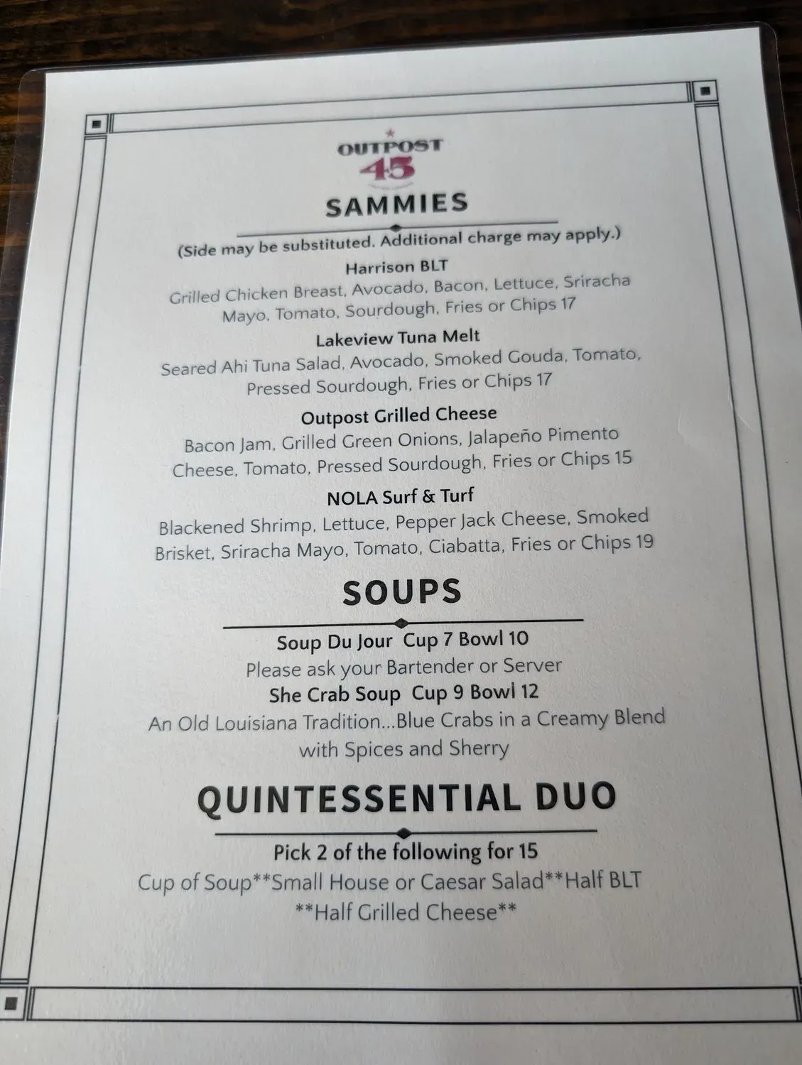 Menu 6