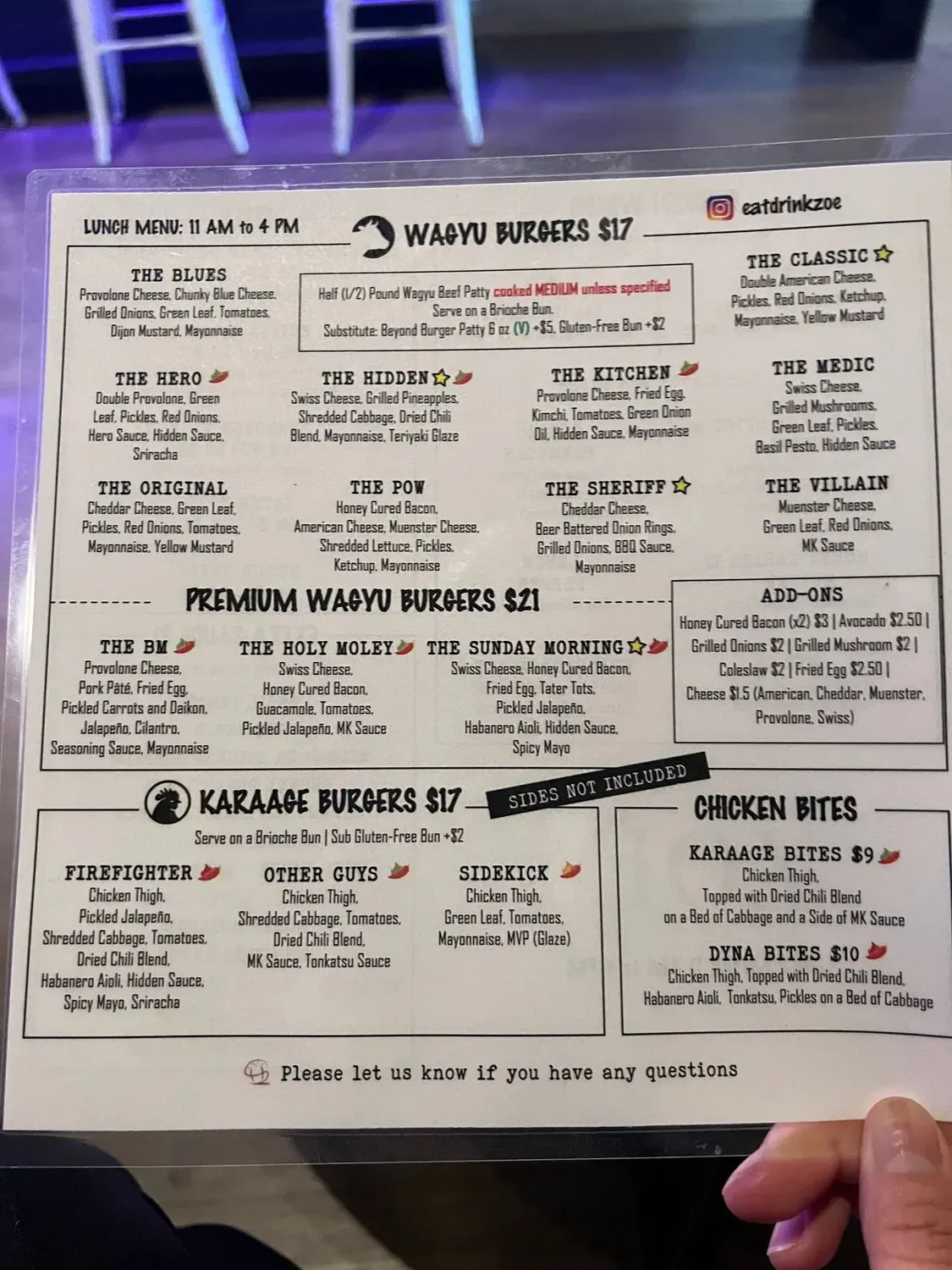 Menu 5