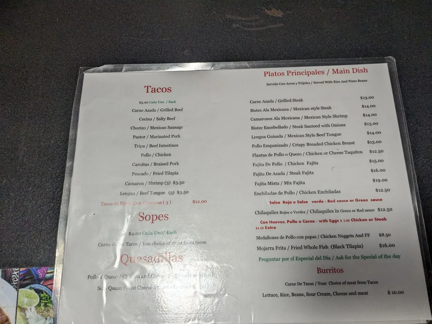 Menu 6