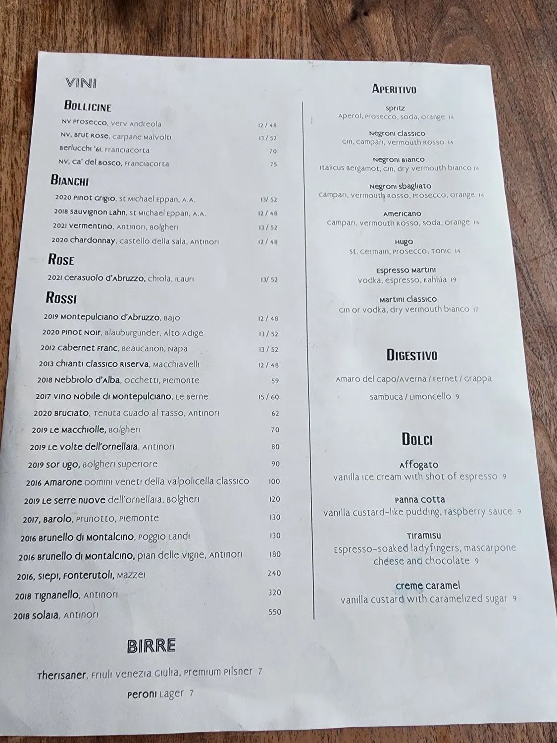 Menu 1