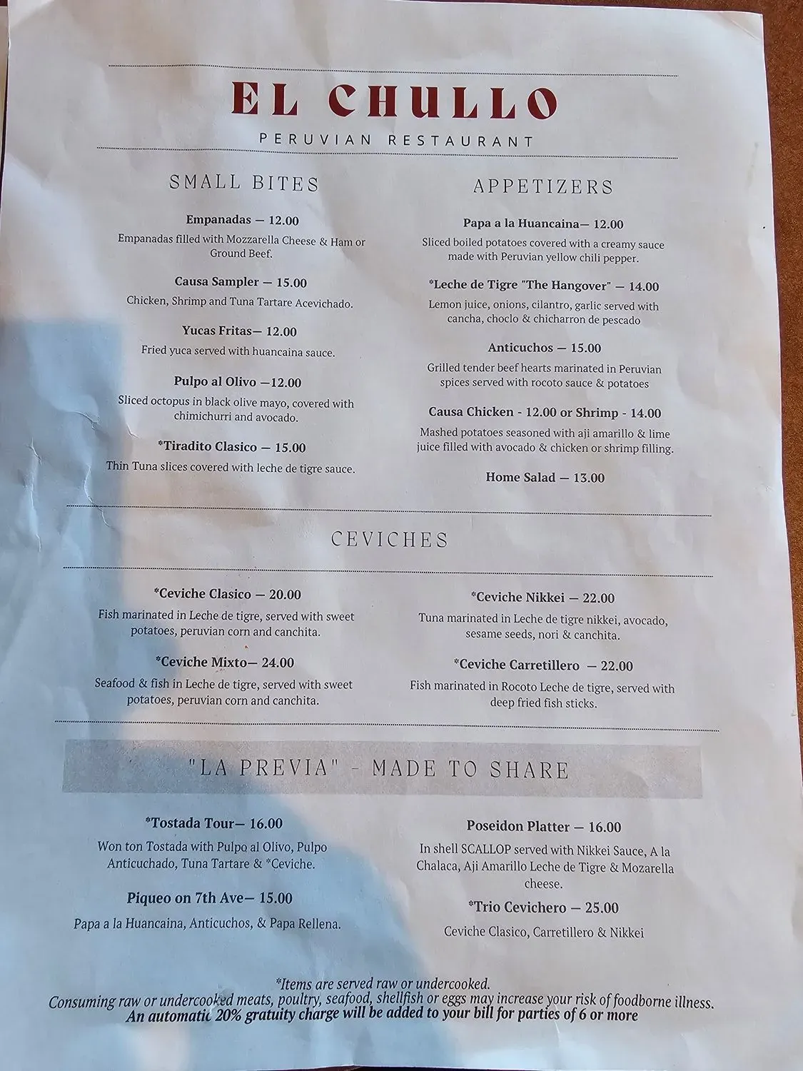 Menu 2