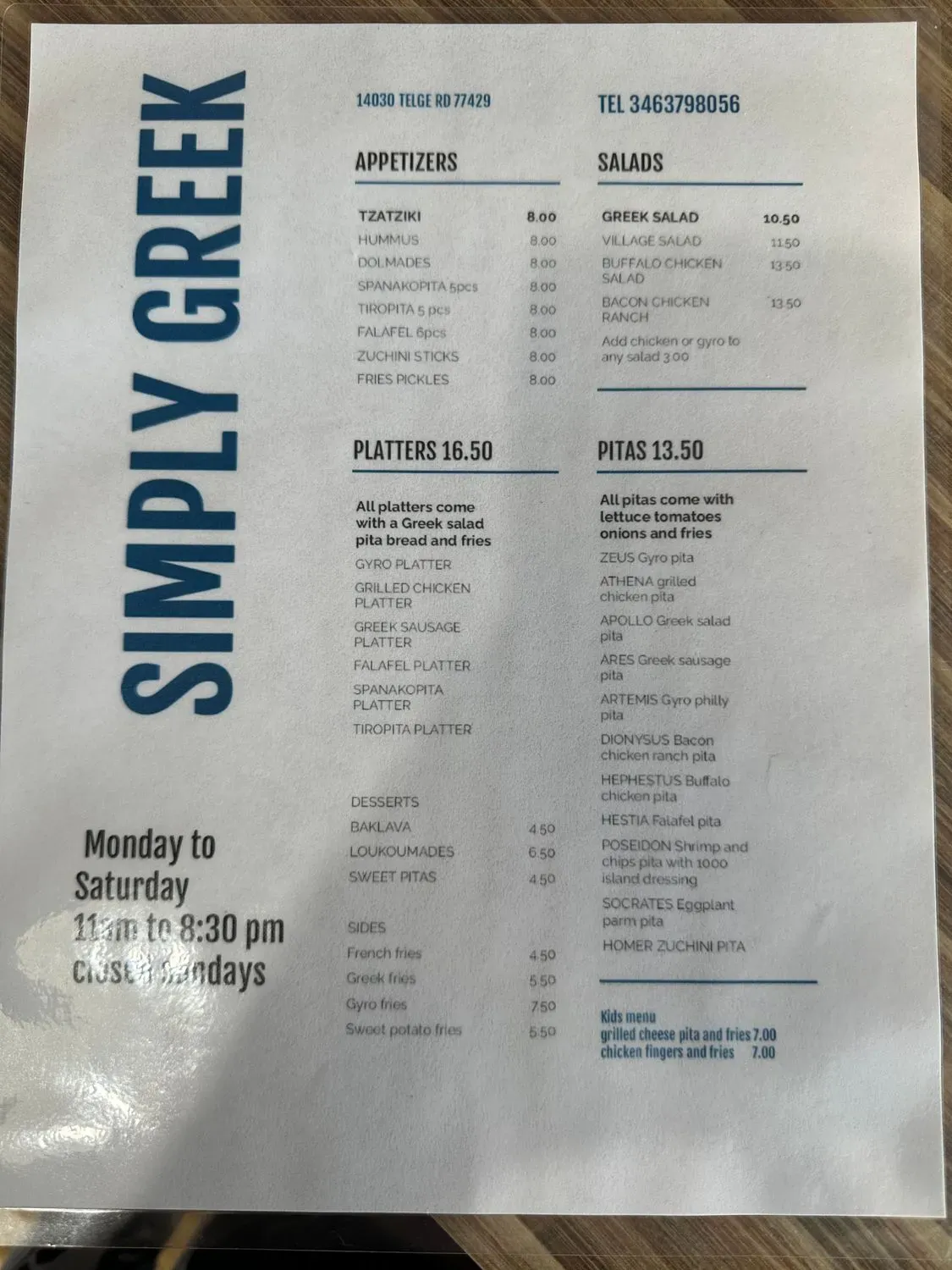 Menu 6