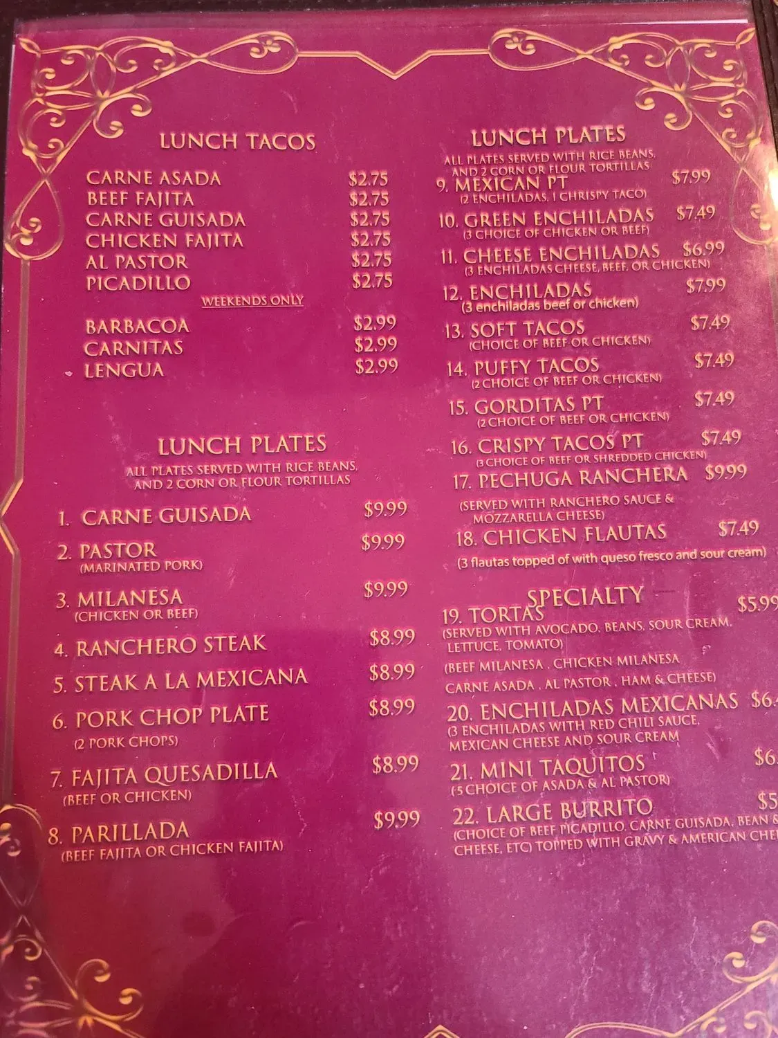 Menu 5