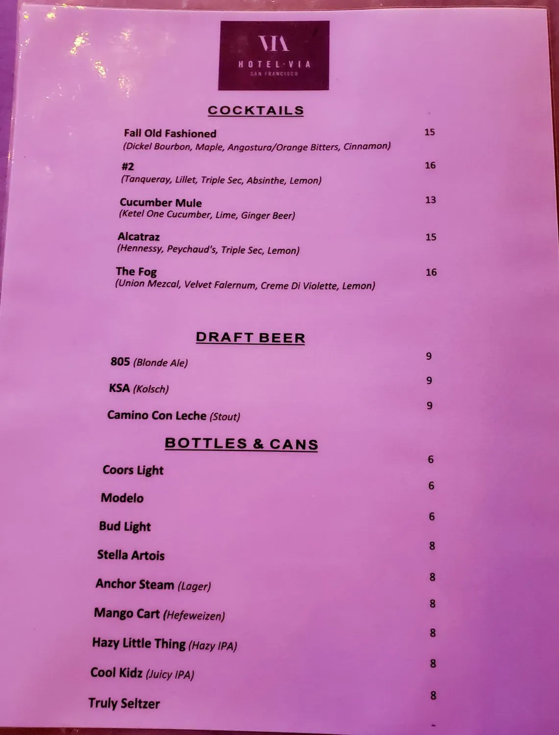 Menu 2